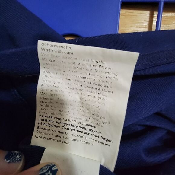 Venus Long Sleeve Cutout Wrap Dress Navy Blue Size Medium - Picture 5 of 9